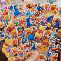 6PCS Winnie the Pooh Bubble Stickers Baby Boy Funny Toys Kids Cute Anime Stickers Scrapbooking