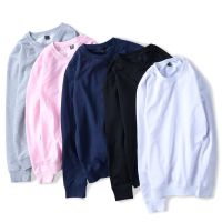 ❆┋✔ Plain Cotton Sweatshirt Unisex Sweater Men Women Hoodie Couplewear Pullovers Long Sleeve Solid Tops Plus Size XXS 4XL