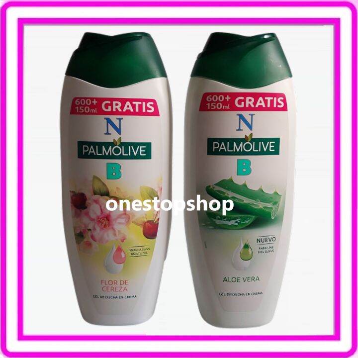 Palmolive Gel Body Wash 600mL + 150mL ( Cherry Blossom/Aloe Vera