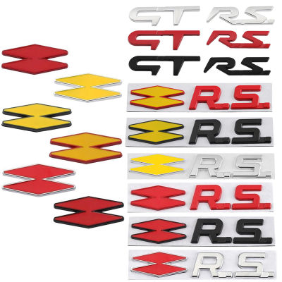 3D รถโลหะ GT RS Line โลโก้ Decals ป้ายสัญลักษณ์สติกเกอร์สำหรับ Renault Logan Clio Megane 2 3 4 Kangoo Koleos Captur Twingo Duster