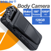 BOBLOV A21 Wifi กล้องวิดีโอ Body Mini Action Camera HD 1080P 128GB Night Version 1800MAH 180° Motion Detect DVR Video Recorder สวมใส่ได้กล้องตำรวจดีวีอาร์แบบพกพาเครื่องบันทึกเสียงกล้องวิดีโอบอดี้แคมแคมคอร์เดอร์กล้องติดรถ Motorcycle Dash Cam For Vlogging