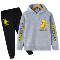 2Pcs Boys Clothes Pokemon Sets Spring Autumn Toddler Clothing Kids Tracksuit For Girl Suit Children Clothing 4 to 14 Year Suit