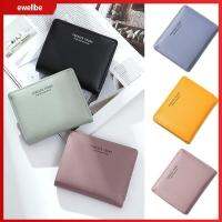 EWELLBE สำหรับนักเรียน ที่ใส่บัตร FOREVER YOUNG กระเป๋าสตางค์แบบสั้น Dompet กระเป๋าใส่เหรียญ กระเป๋าเงินขนาดเล็ก