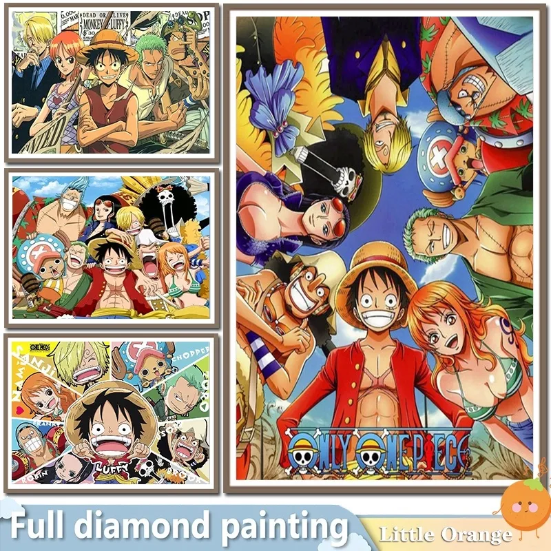 Little Orange] Diamond Painting Set Round 5D DIY Diamond Painting One Piece  Full Diamond Home Decor