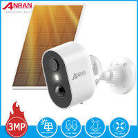 Anran กล้องวงจรปิดไร้สาย พลังงานแสงอาทิตย์ 3MP HD1536P IP PIR IP66 กันน้ํา