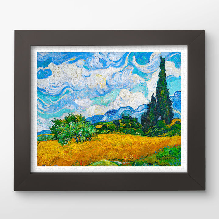 Pintoo | Vincent van Gogh - Wheat Field with Cypresses Showpiece Puzzle ...