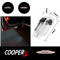 สำหรับ Mini Cooper One S JCW R55 R56 R50 R53 R60 F56 Countryman 2ชิ้น Led โปรเจคเตอร์โคมไฟประตูรถยินดีต้อนรับแสงอุปกรณ์เสริมในรถยนต์