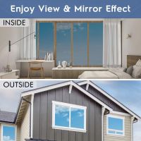 、‘】【【 One Way Mirror Window Film Stained Vinyl Glass Self Adhesive Film Silver Heat Insulation Solar Window Tint Privacy For Home