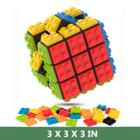 Building Brick Blocks 3x3x3 Speed Cube Toy Brick 3D Magic Cube Handheld in Teaser Puzzles Gifts for Puzzle Game s Kids