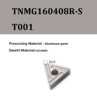 Limited Time Discounts 10PCS/BOX TNMG160408R-S T001 TNMG160404R-S Taluminium Stainless Steel Parts Process CNC Turning Tools Alloy Metal Lathe Inserts