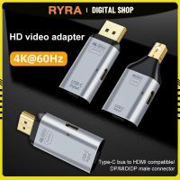 [LUNA electronic accessories] RYRA 4K Type C อะแดปเตอร์ Dp/ HDMI-Compatible/Mini DP สาย HDMI Thunderbolt 3สำหรับอะแดปเตอร์โทรศัพท์แล็ปท็อป