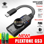 Sound Card 7.1 Plextone GS3 card âm thanh gaming usb sang 3.5mm cổng mic