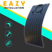 Flexible Solar Panel Boat 100w Solar Panel Flexible 200w 24v - Etfe Flexible Solar - Aliexpress