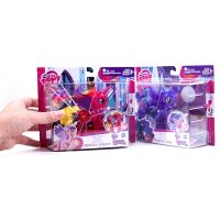 Hasbro โพนี่น้อยของฉันสำรวจรูปปั้นเจ้าหญิงลูน่า Equestria Cadance ของแท้อะนิเมะตุ๊กตาน่ารักของเล่นเด็กน่ารักหุ่นแอ็คชั่น Kado Ulang Tahun