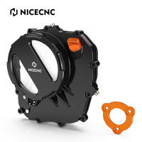 NICECNC ฝาครอบคลัทช์โปร่งใสสำหรับ KTM 250 390 Duke RC Adventure 2017 2018 2019 2020 2021 2022 2023อุปกรณ์เสริมรถจักรยานยนต์