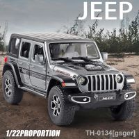 卍 Jeeps-Wrangler Off-Road Pickup modelo para menino carro de liga simulação som e luz fundido coleção brinquedos presente 1:22