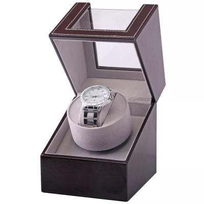 TPA watch winder 1 เรือน ตู้เก็บนาฬิกา กล่องเก็บนาฬิกา กล่องหมุนนาฬิกา ตู้นาฬิกาออโตเมติกแบบหมุน สีน้ำตาล[Brown]