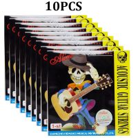 10 pcs Alice A206 1-st Strings 011 นิ้วสายกีตาร์อะคูสติกเหล็กเดี่ยว E 1-st strings-DFDAG STORE