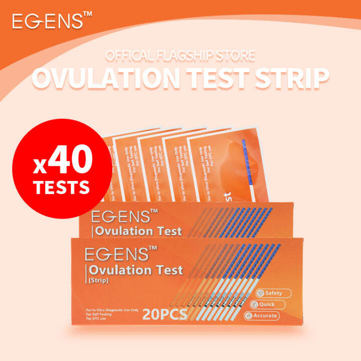 EGENS 40PCS LH Ovulation Test Strips Kit First Response Ovulation Test
