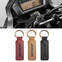 ◘ For Honda NC750X NC 750X ABS Motorcycle Cowhide Keychain Key Ring