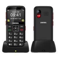 UNIWA V1000โทรศัพท์มือถือพี่4G,2.31นิ้ว,T117เสือ UNISOC,1800MAh,21คีย์รองรับ BT, FM, MP3, MP4, SOS,ไฟฉาย,เครือข่าย: 4G,พร้อมฐานเชื่อมต่อ (สีดำ) (อาชีพ Diy)