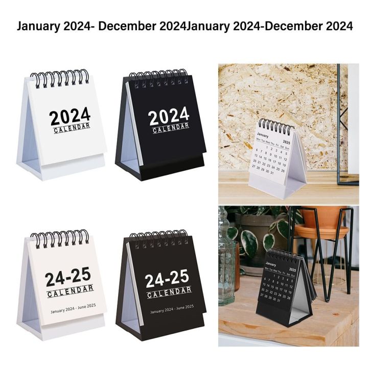 YAN51884 Paper Desk Calendars Portable 18 Months Standing Calendar