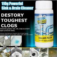 ผงละลายแก้ท่อตัน  wild tornado Sink&amp;drain cleaner