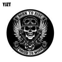 Yjzt สติกเกอร์สติ๊กเกอร์ติดรถลายกะโหลก Born To Ride ขนาด12ซม. * 12ซม. อุปกรณ์เสริมรถยนต์6-2255ซม.