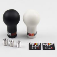 RALLIART 56 Speed Auto Gear Shift Knob BlackWhite Car Manual Transmission (MT)