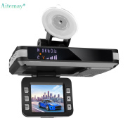 Aitemay 9V 24V 2 trong 1 DVR cho xe hơi Camera hành trình 6 ngôn ngữ Máy