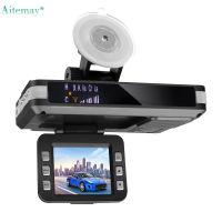 Aitemay กล้องติดรถยนต์ DVR แบบ2 In 1,9V กล้องวีดีโอกล้องติดรถยนต์6ภาษากล้องติดรถยนต์เครื่องตรวจเรดาร์ขับขี่การมองเห็นได้ในเวลากลางคืน