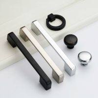 Zinc Aolly Black Kitchen Cabinet Door Handles American style Wardrobe Cupboard Door Pulls Drawer Knobs Furniture Handle