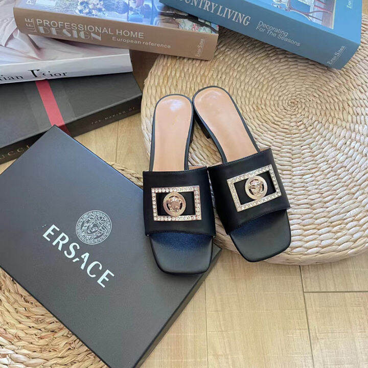 original-label-square-buckle-diamond-silk-satin-summer-new-straight-line-womens-slippers-fashionable-anti-slip-durable-versatile-for-external-wear-womens-slippers