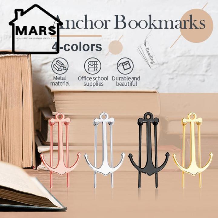 MARS Anchor Bookmark Creative Metal Page Holder Clip For Students Teachers  Graduation Gifts School For School Office 