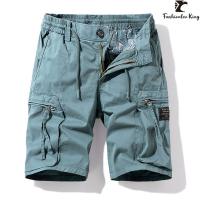 Summer Mens Cotton Cargo Shorts Fashion Casual Breeches Bermuda Beach Pants