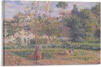 Camille Pissarro-สวนผักที่อาศรมโปสเตอร์ภาพตกแต่งศิลปะบนผืนผ้าใบสำหรับติดกำแพงห้องนั่งเล่นโปสเตอร์ภาพวาดตกแต่งห้องนอน990