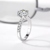 [COD] JZ427 new single product summer waves diamond ring imitation D moissanite womens 1.9 carat effect