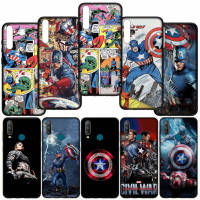 อ่อนนุ่ม ปก เคสโทรศัพท์ E172 FB15 Captain America Shield logo Marvel ซิลิโคน Coque หรับ Samsung Galaxy A12 A11 A31 A71 A51 A21S A50 A10 A20 A30 A20S A30S A52 A50S A10S A70 A02S M02 A02 A32 A13 4G 5G A03S A52S Phone Casing