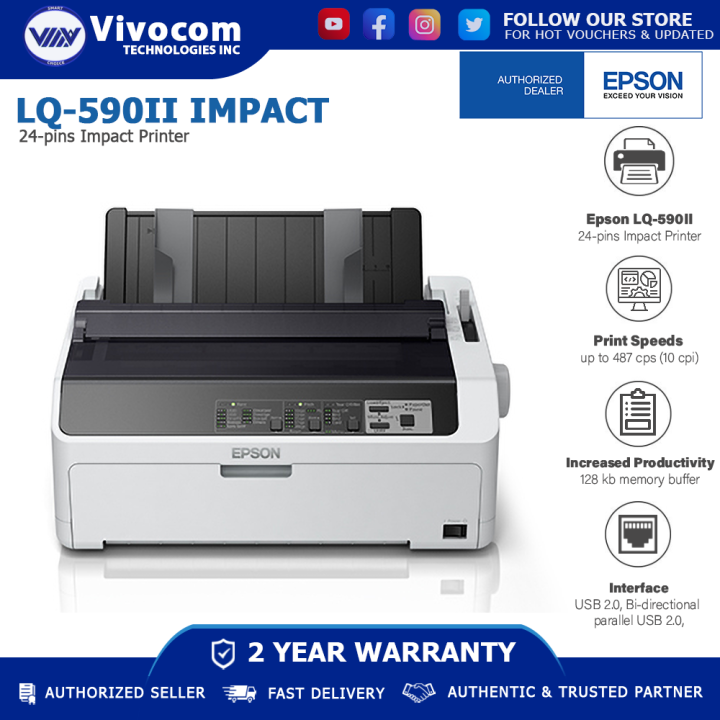 Epson LQ590II Impact Printer AN EFFICIENT, RELIABLE AND AFFORDABLE