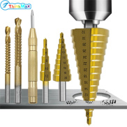 7pcs Step Drill Bit Saw Drill Bit Center Punch Set High