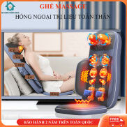 Ghế massage hồng ngoại toàn thân cao cấp, hỗ trợ trị liệu cổ, vai, lưng