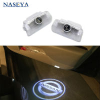 2Pcs LED Car Door Lightเครื่องฉายเงา3Dเลเซอร์โลโก้ไฟต้อนรับสำหรับNissan Teana 2008-2012 Patrol 2010-2018