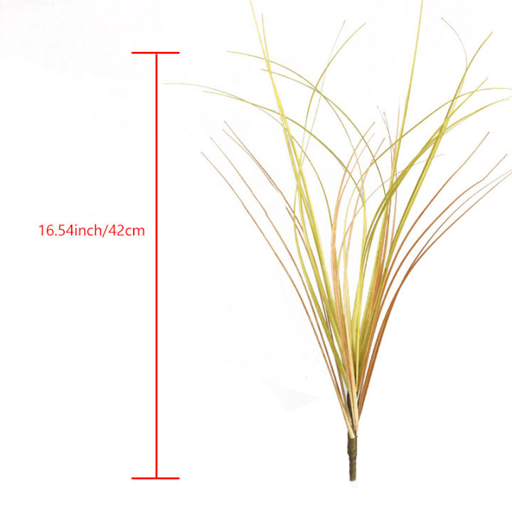 yurongfx-หญ้าปลอมพืชจำลองเรียบหรู1ชิ้นเครื่องตกแต่งภายนอกตกแต่งบ้าน