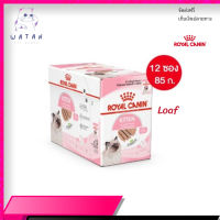 ✨ส่งฟรี ด่วนๆ[ยกกล่อง 12 ซอง] Royal Canin Kitten Pouch Loaf อาหารเปียกลูกแมว อายุ 4-12 เดือน จัดส่งฟรี ✨