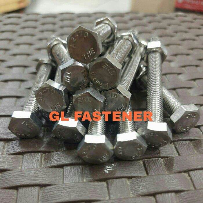 Baut Mur Hex Stainless Steel M X Anti Karat Kunci Sus Lazada Indonesia