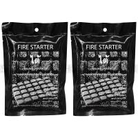 FIRE STARTER ไต้ ขี้ไต้ จุดไฟ เชื้อเพลิงจุดติดไฟ จุดถ่าน และกองฟืน สำหรับ ก่อไฟ ออกค่ายตั้งแคมป์ ( จำนวน 2 แพ็ค )