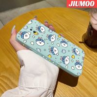 เคส JIUMOO สำหรับ OPPO R17 R17 Pro เคสการ์ตูนแฟชั่นกระต่ายดีไซน์ใหม่เดิมเคสซิลิโคนนิ่มเคสโทรศัพท์ลวดลายขอบสี่เหลี่ยมคลุมทั้งหมดป้องกันเลนส์กล้องเคสกันกระแทก