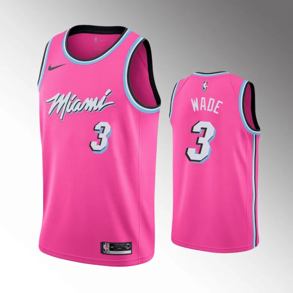 miami heat pink jersey in-game
