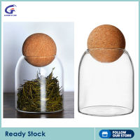 Gazechimp Glass Bottle Airtight with Lid Storage Jar for Spices Coffee Biscuit Nut Cookies
