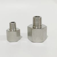 1/8 1/4 1/2 BSP Female To Male Thread 304 Stainless Steel Reducing Pipe Fitting Connector Adapter for Pressure Gauge